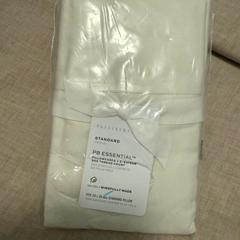 Pottery Barn PB Essential Pillowcase Set - White